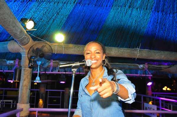 Cinda at the Beach Bar